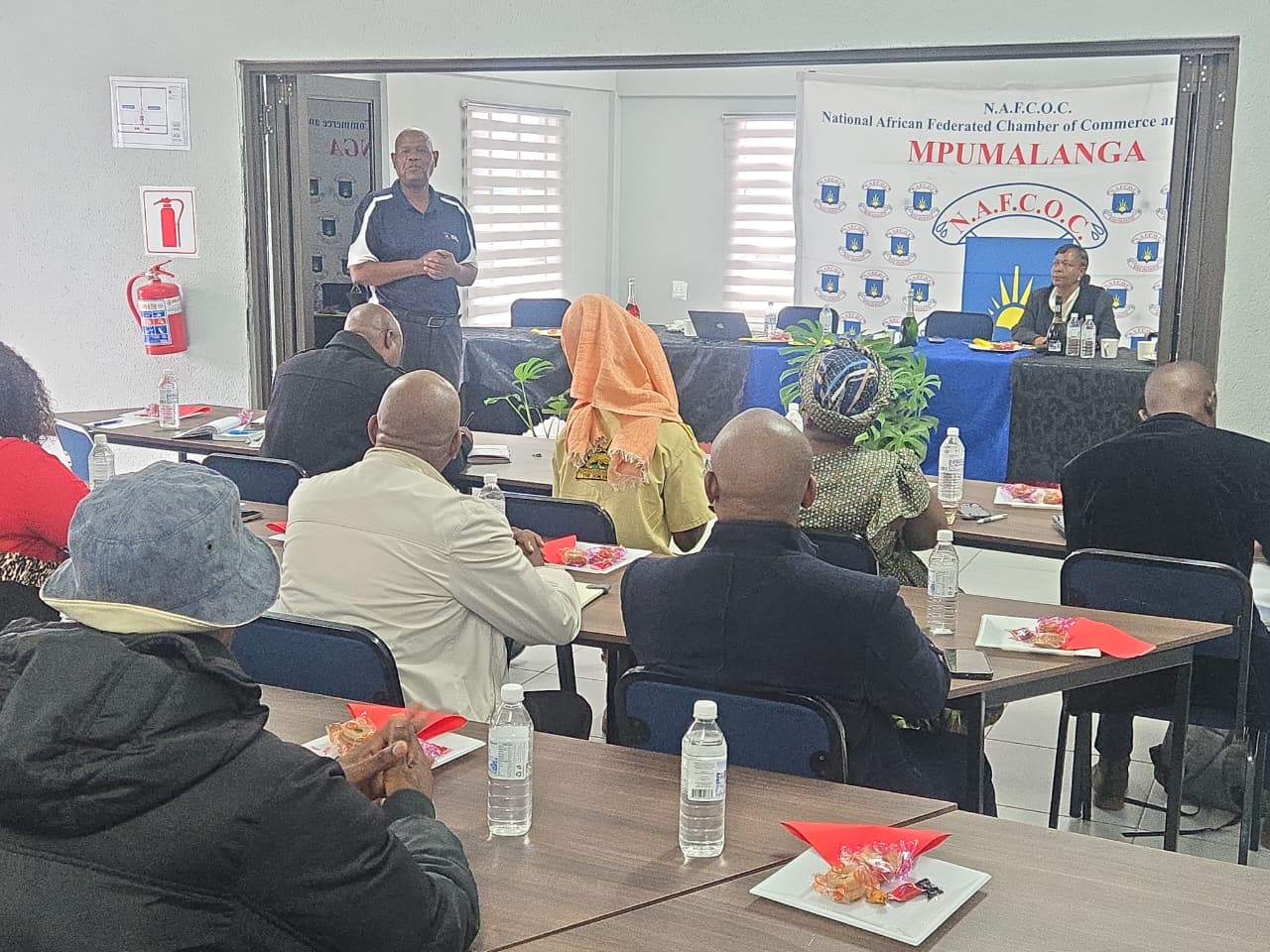 Speaker addressing delegates at a NAFCOC Mpumalanga session